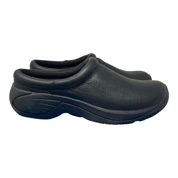 Merrell Moccasin Mens Size 7 Black Leather Slip On Encore Gust 2 Shoes J002091 - Picture 1 of 8